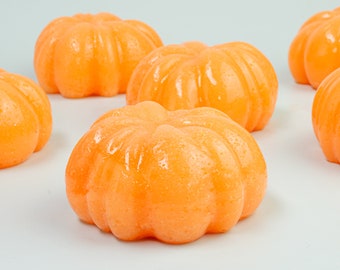 Pumkin Spice Jelly Soap - Halloween Autumn Gift Fun Artisan Handmade Vegan Scented Gift For Her Self Care Natural Bath Bubbles Foam Fun