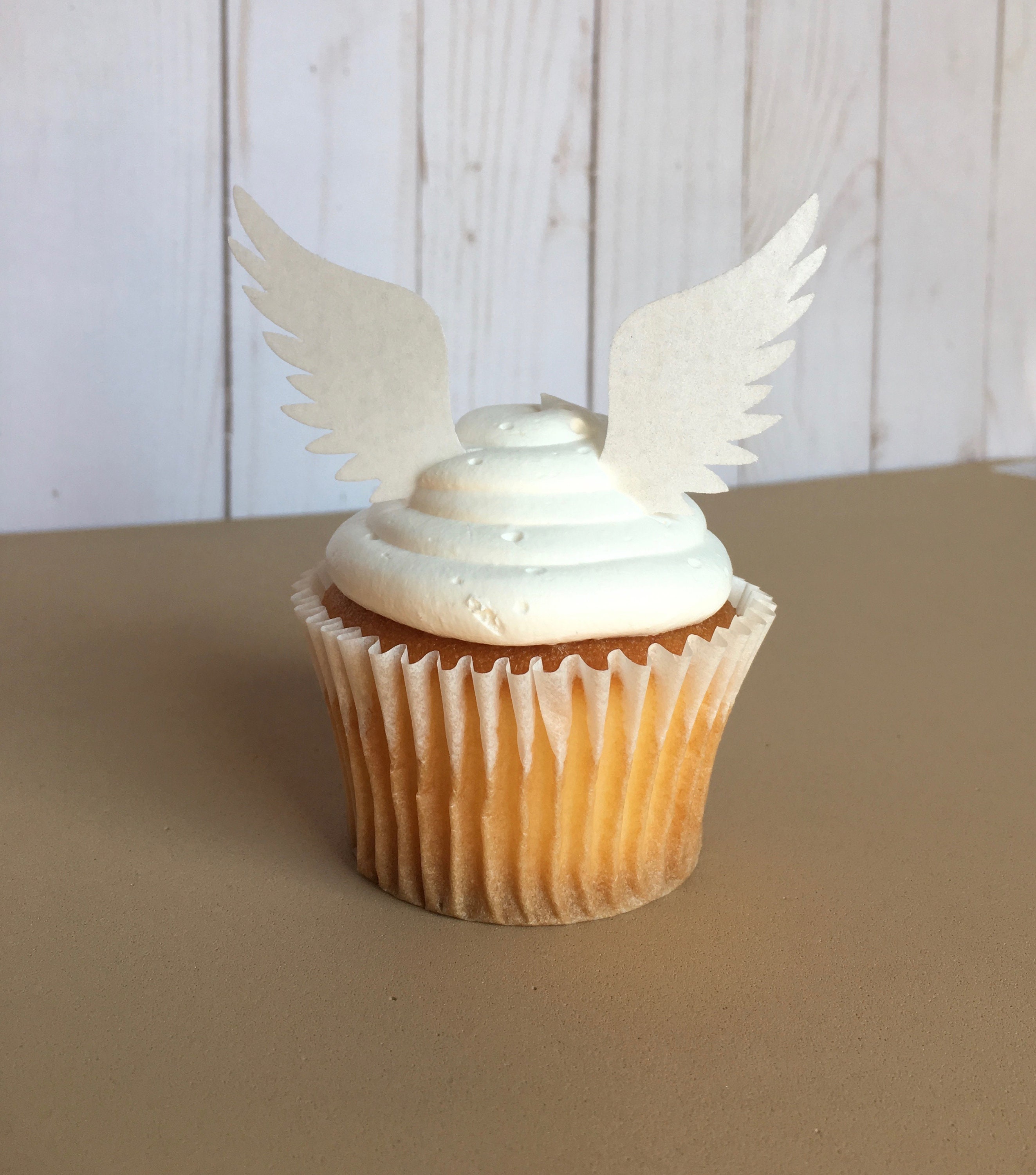 Angel Wings Cupcake toppers fiesta de cumpleaños de ángel o Etsy
