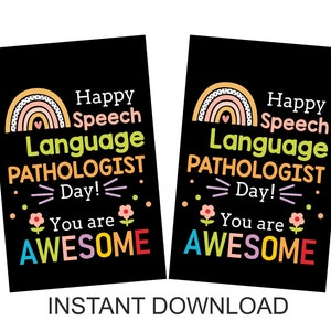 Logopedie cadeaulabels afdrukbaar / Logopedist cadeau / Logopedie dag cadeaulabel / SLP dag / PDF