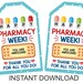 Pharmacy Week Gift Tags Printable / Happy Pharmacy Week Tag / - Etsy
