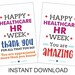 Healthcare HR Week Tag Printable / Healthcare Human Resource Week Gift ...