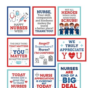Nurses Week sign printable / Nurses Week decor / 9 Nurse Week Signs / Nurse Week 2023 decor / Happy nurse week sign / Nurses week gift / PDF