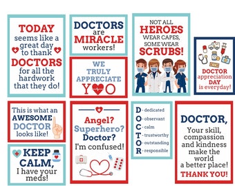 Doctor's Day Props Printable /Printable Doctor Photo Props / Doctor's day signs / Doctor sign printable Doctor props / Doctors Day sign PDF