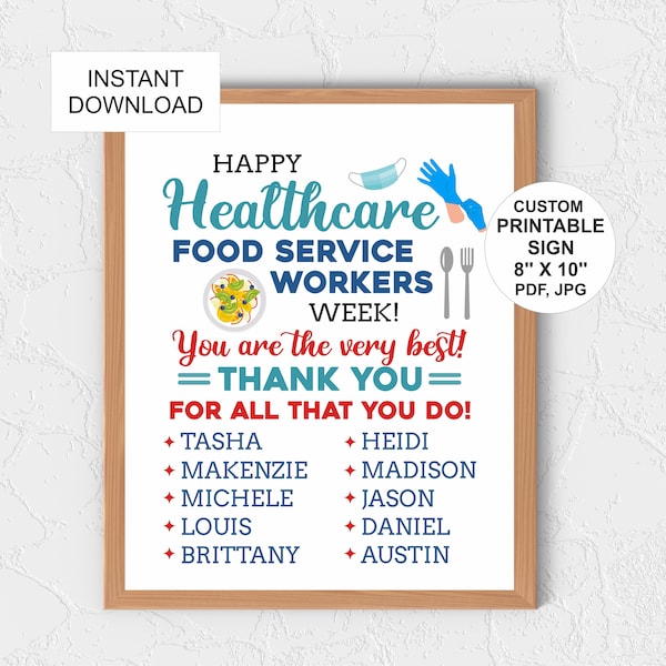 Healthcare Food Service Week Etsy