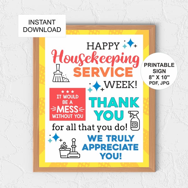 Housekeeping Week Banner Etsy