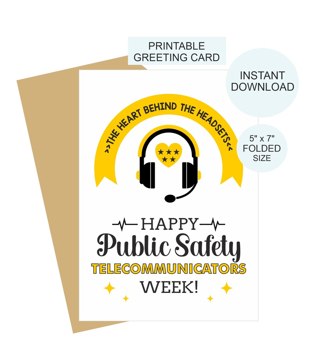 Public Safety Week Card Printable /