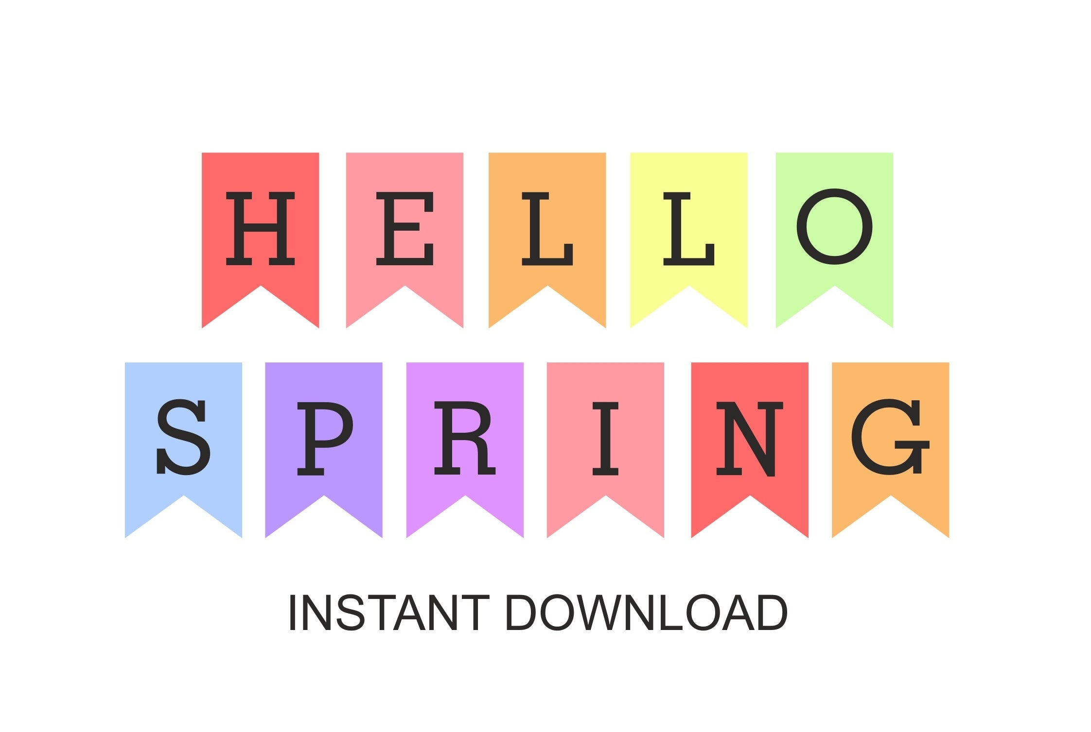 Spring Banner Printable
