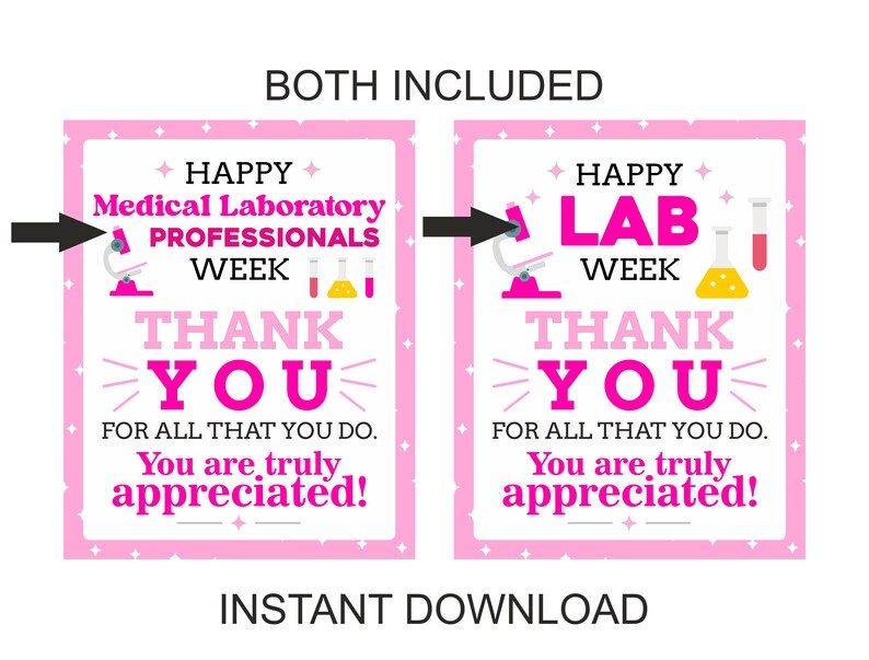 Lab Week Posters Printable Set of 9 / Laboratory Week 2024 / Lab Week ...