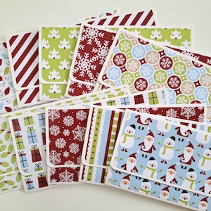10 Christmas money envelopes / Christmas cash envelopes / Christmas envelope / Holiday money envelope / Christmas gift envelopes Cash holder