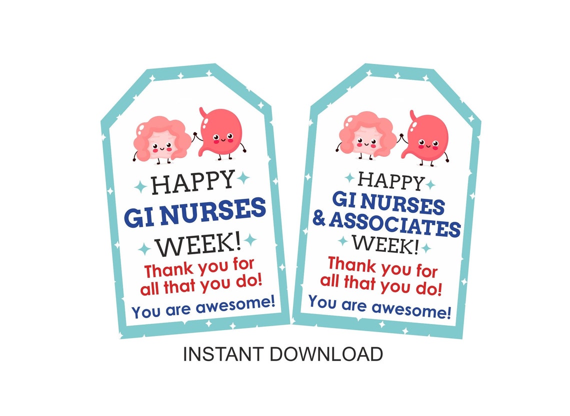 GI Nurses Week Tags Printable / GI Nurse Week Tags / GI Nurse Etsy Gi Nurses Week 2026