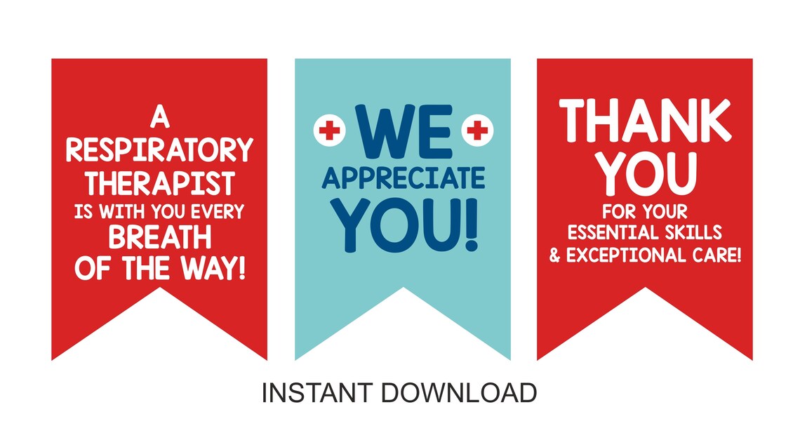 Happy Respiratory Care Week Banner Printable / Respiratory Etsy