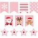 Pink Christmas Banner Printable / Pink Christmas Bunting / Pink Merry ...