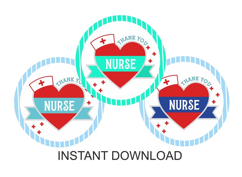 Nurse Week Tags Printable / Nurses Week Thank You Tags / - Etsy