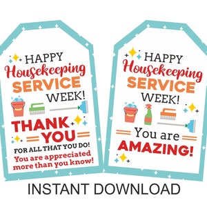 Putzen Woche Geschenkanhänger zum Ausdrucken / Putzen Woche Geschenkanhänger / Putzen Woche Geschenkanhänger / 2 DESIGNS / PDF