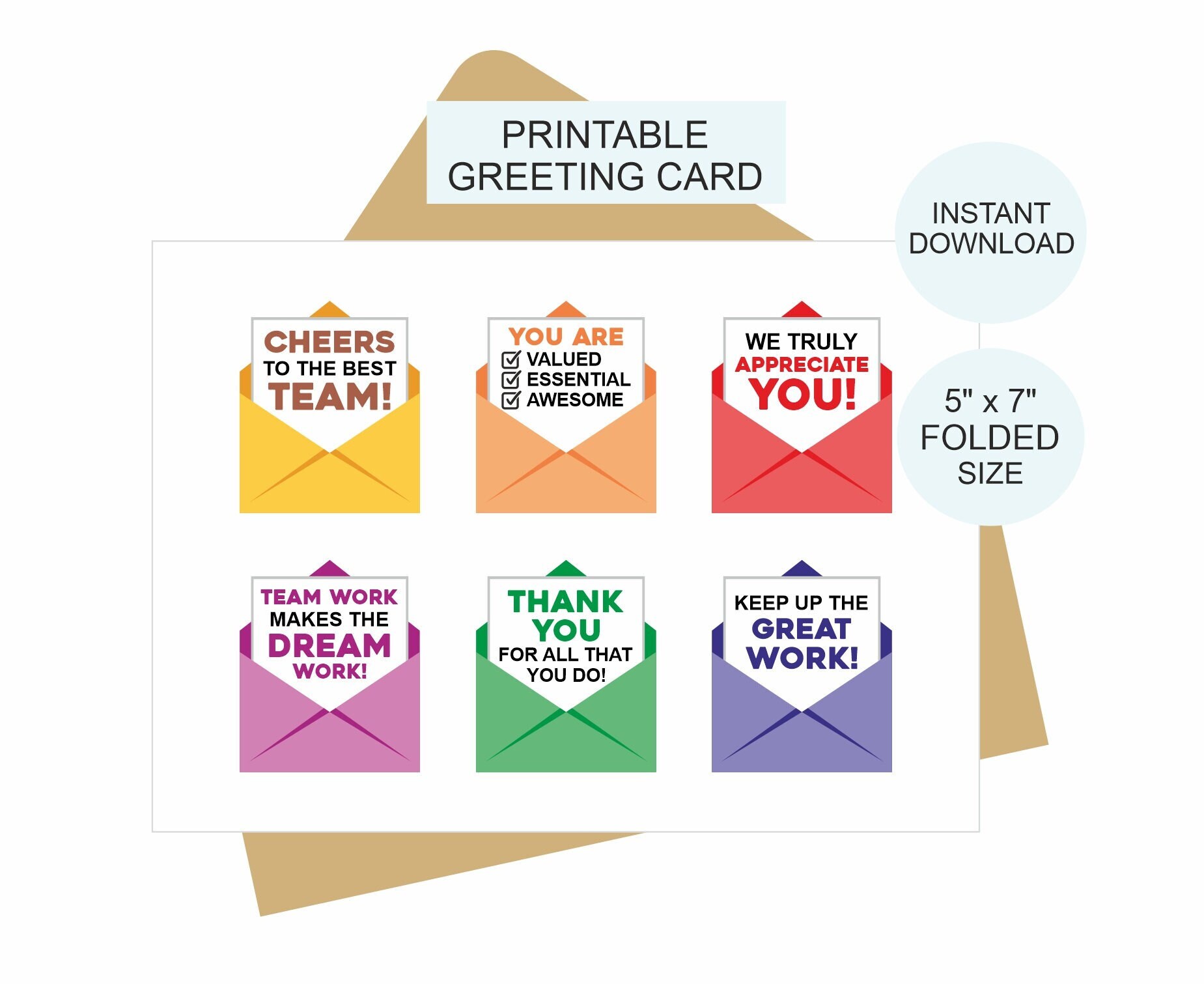 Employee Appreciation Card Printable / Team Appreciation Card / Team Appreciation Gifts / Staff Appreciation Card / Team Thank You Card PDF - Etsy employee-appreciation-card-printable-team-appreciation-card-team-appreciation-gifts-staff-appreciation-card-team-thank-you-card-pdf-etsy