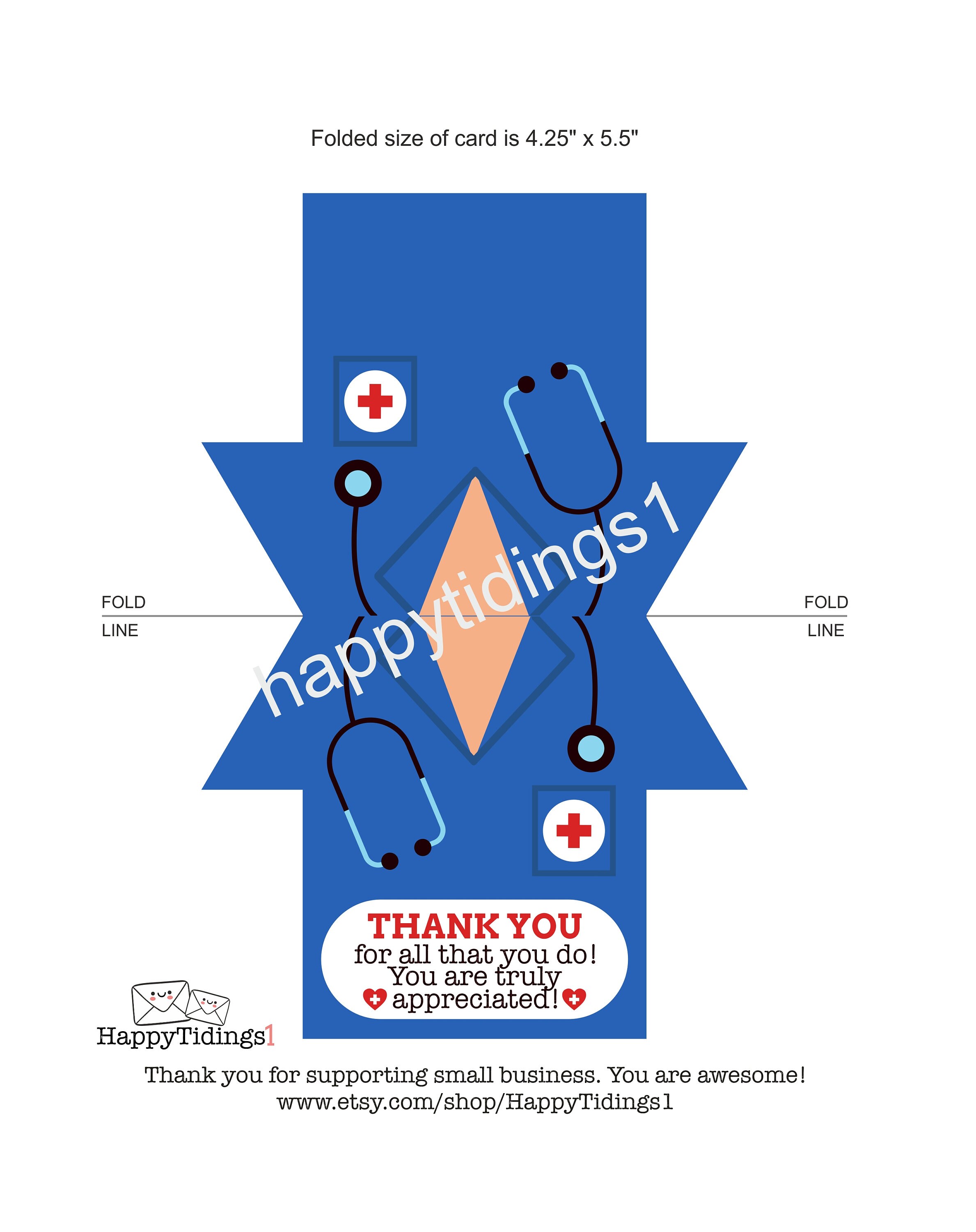 Doctor Thank You Card Printable / Doctor Appreciation Card / Etsy UK