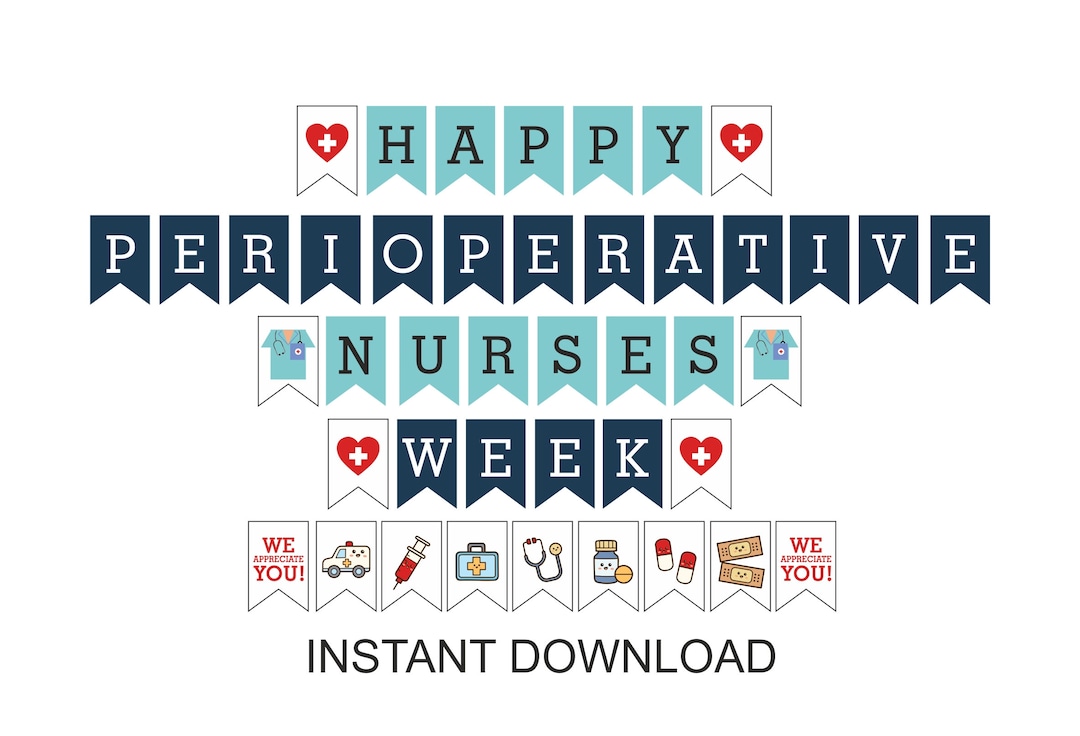 Perioperative Nurse Week Banner Printable / Perioperative Nurses Week