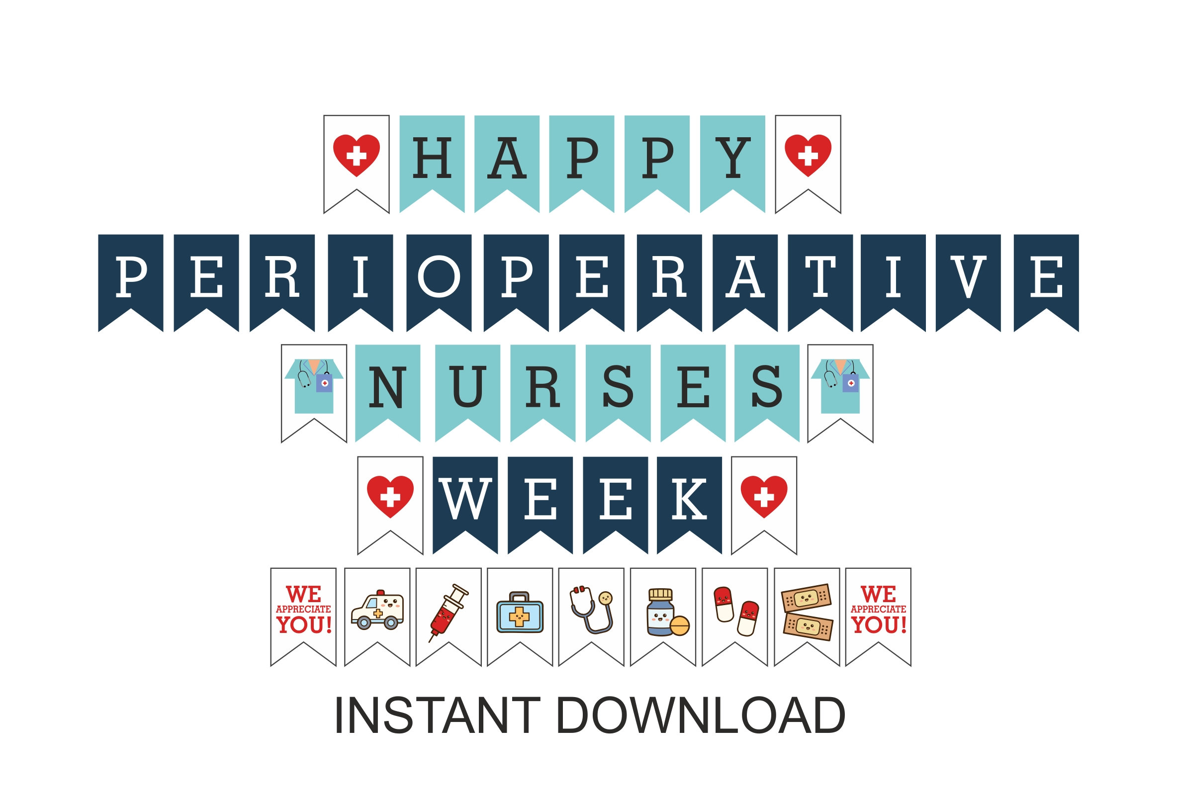 Perioperative Nurse Week Banner Printable / Perioperative Etsy