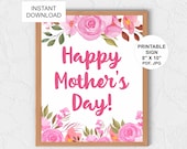 Mother's Day sign printable / Mothers day sign / Mothers day poster / Mother's day decor / Mother's day poster / Mother's day card / PDF JPG