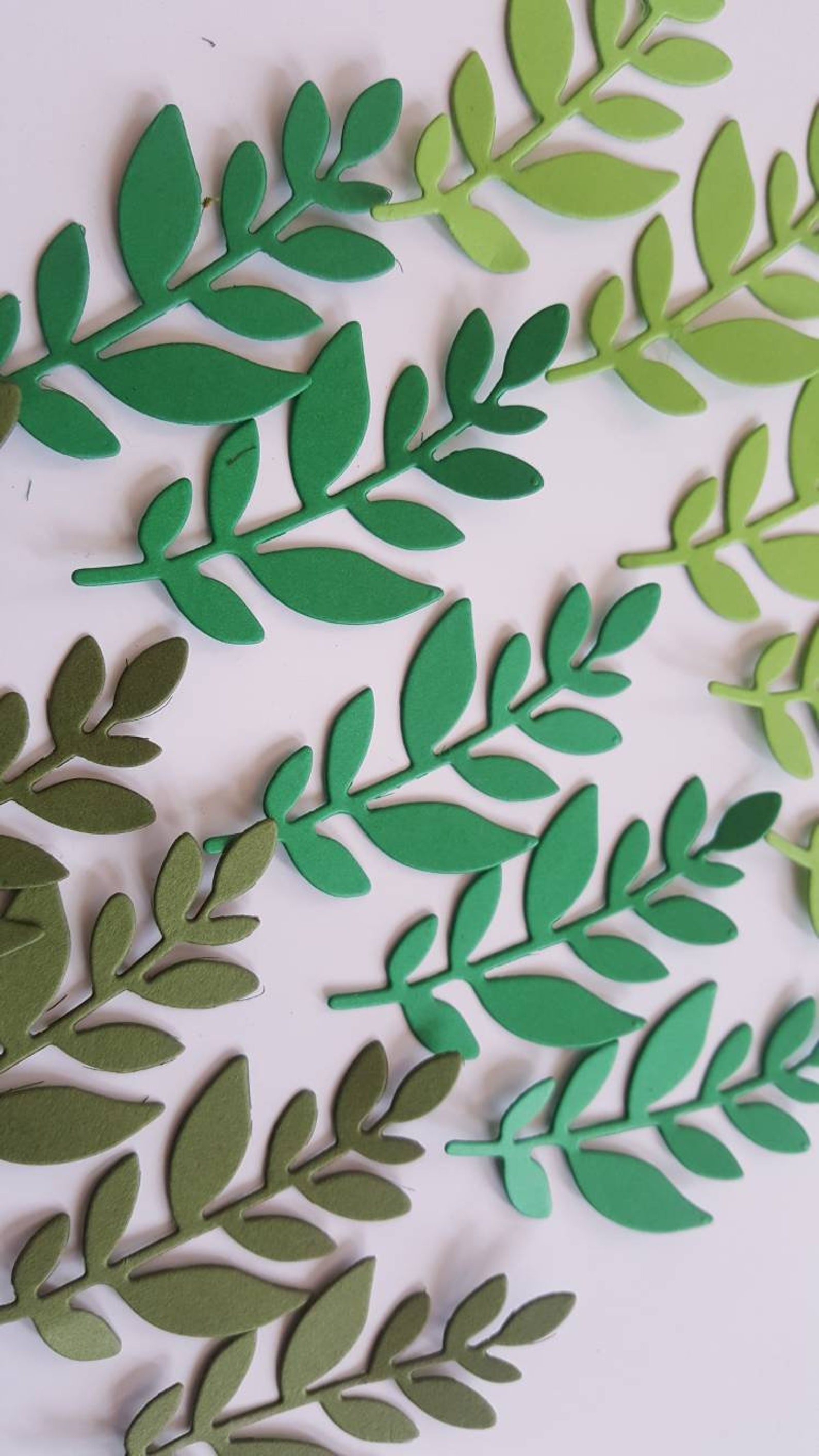 Paper leaves / Leaf die cut / Leaf diecut / Leaf die cutouts / Etsy