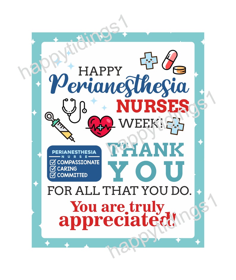 Perianesthesia Nurses Week Sign Printable / Perianesthesia Nurse Week ...