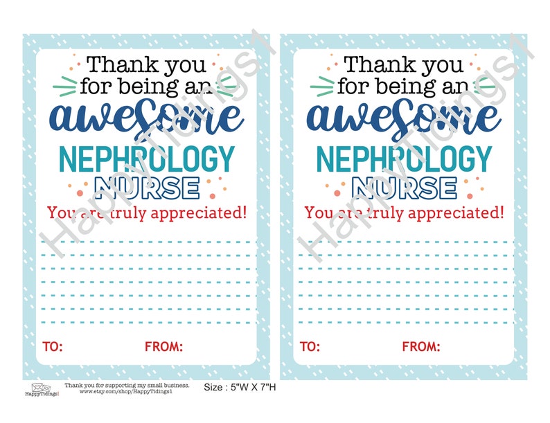 Nephrology Nurse Gift Card Holder Printable / Nephrology Nurse Week ...