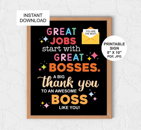 Good Boss Signs
