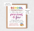 School Principals Day poster printable / School principal day poster / School Principals day sign / Principal appreciation gifts / PDF / JPG product logo