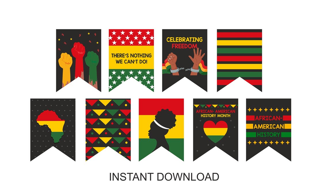 Black History Month Banner Printable / Black History Month Etsy