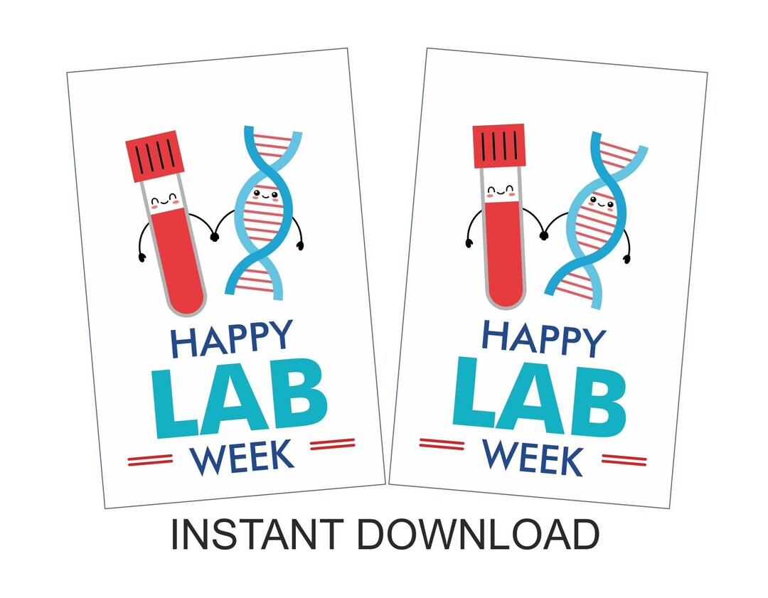 Lab Week Stickers Printable / Lab Week 2023 Sticker Printable / Lab ...