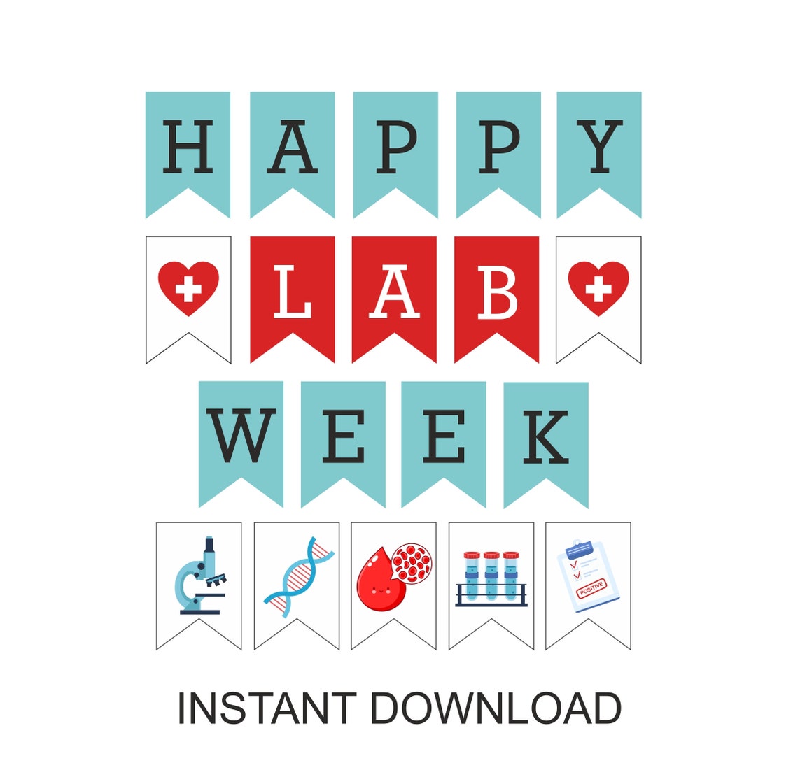 Lab Week Banner Printable / Printable Happy Lab Week 2022 - Etsy