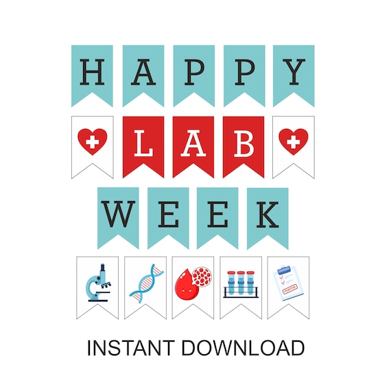 Lab Week Banner Printable / Printable Happy Lab Week 2022 Etsy