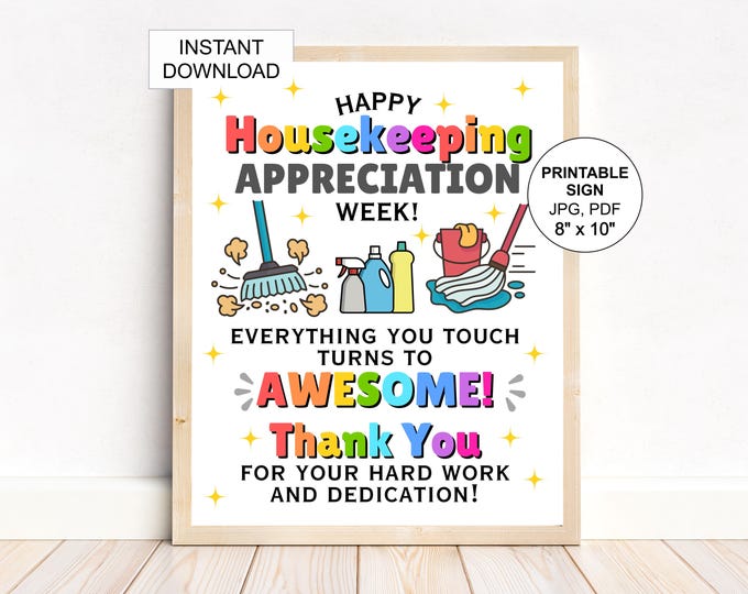 Housekeeping Letras This item is unavailable - Etsy