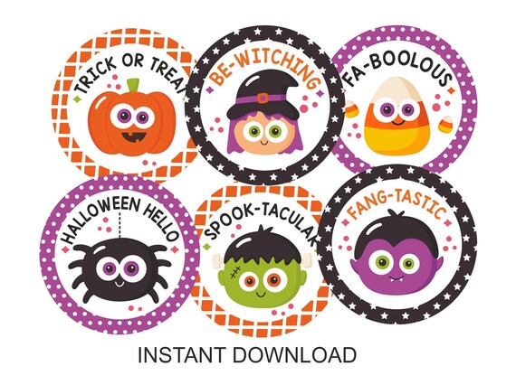 Halloween Cupcake Toppers Printable / Halloween Cupcake Topper - Etsy