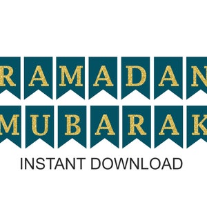 Ramadan Decorations Printable / Ramadan Banner / Ramadan Decor - Etsy