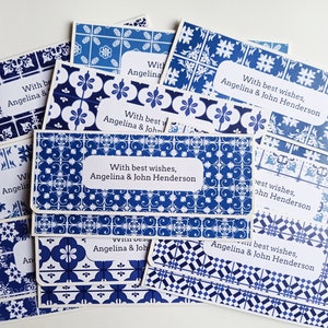 Envelopes de dinheiro personalizados / Conjunto de 10 / Envelope de presente personalizado / Envelope de dinheiro personalizado / Cartão de dinheiro personalizado / Envelopes azuis