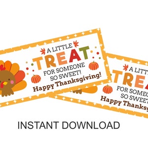 Thanksgiving Treat Bag Topper Printable / Thanksgiving Bag Topper ...