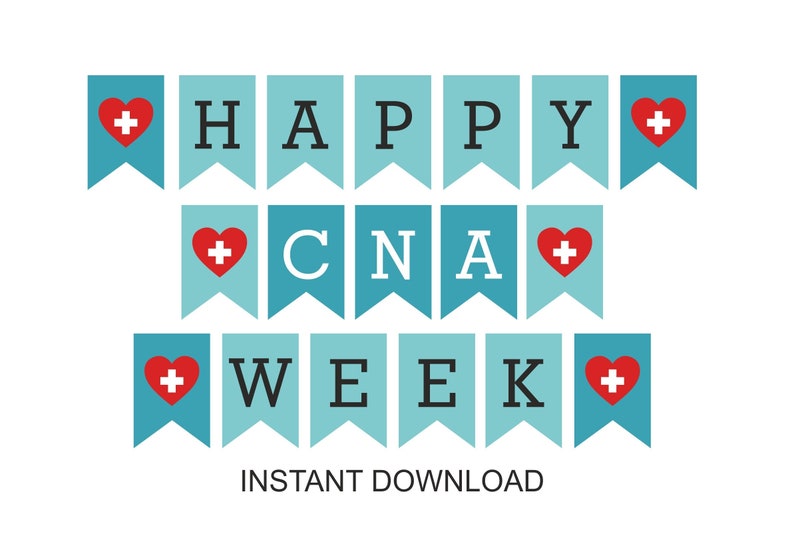 Happy CNA Week Banner Printable / CNA Week Banner / Cna Week Etsy