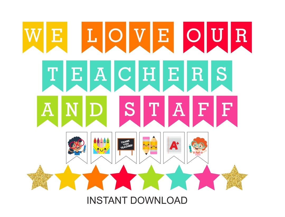 Teacher Appreciation Week Banner Printable Printable Teacher 
