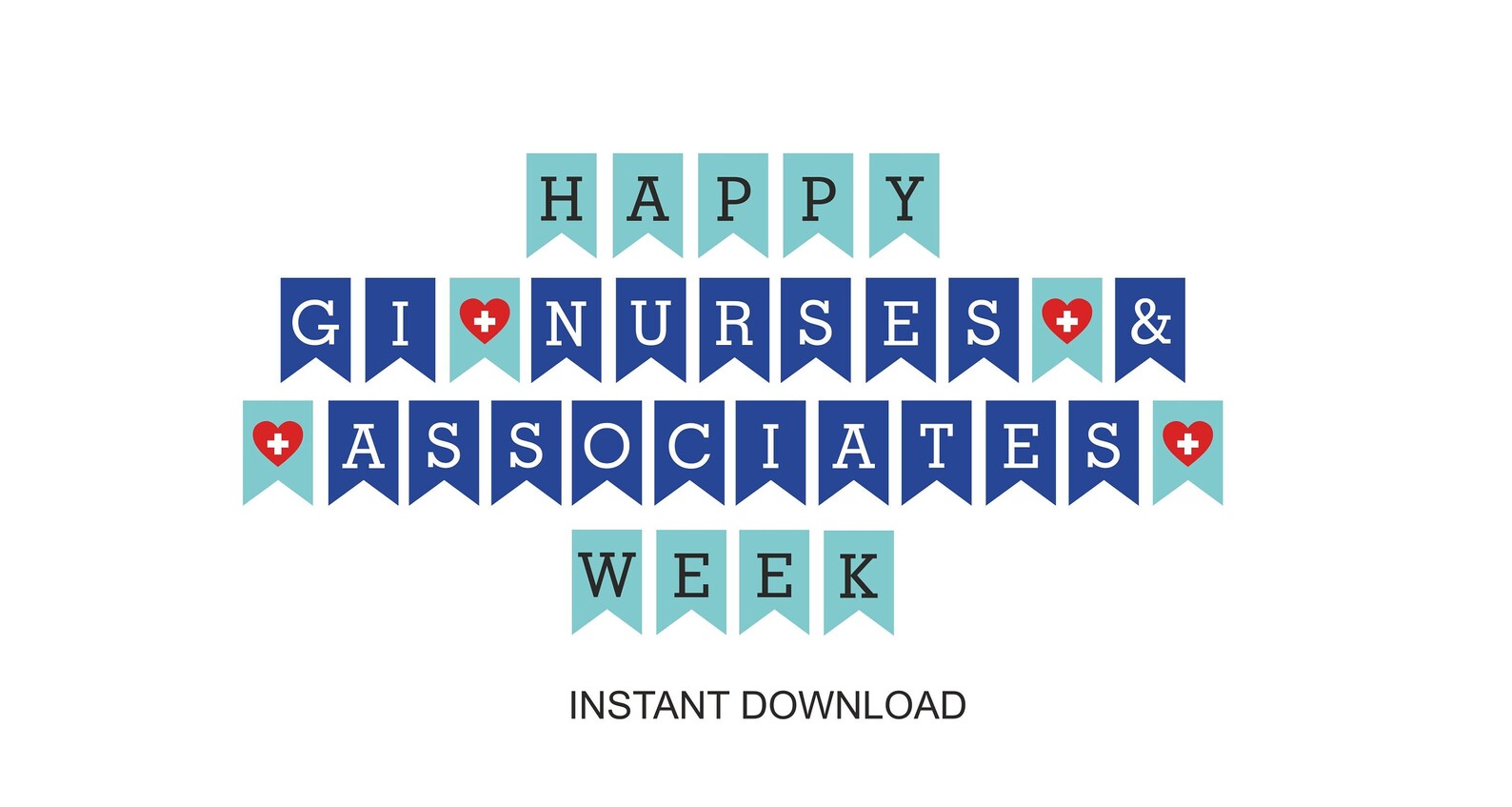 GI Nurses Week Banner Printable / GI Nurse Week Banner / Happy Etsy