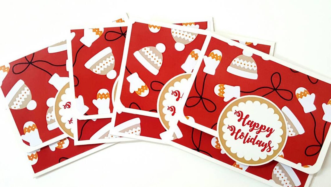 Christmas gift card holder set / christmas gift card holders / | Etsy