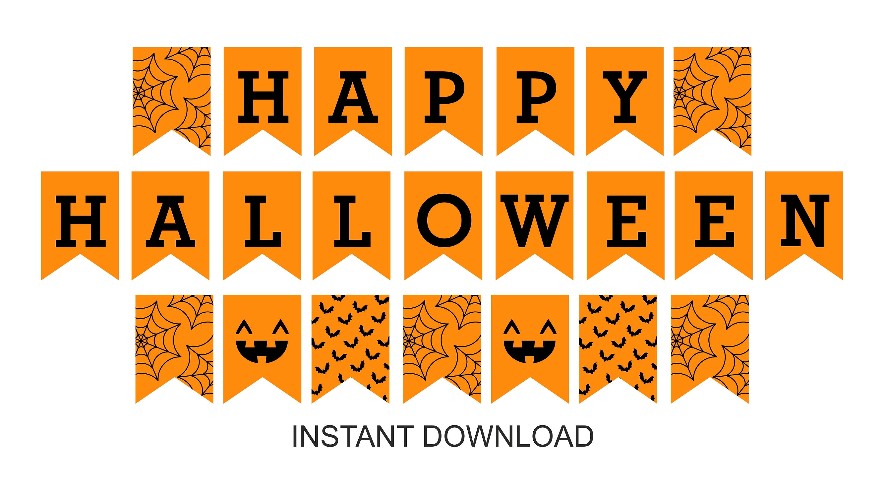 Happy Halloween Banner Printable