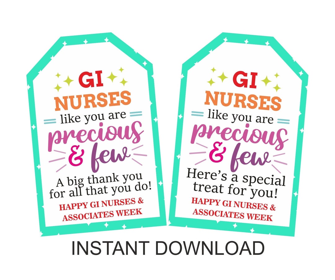 GI Nurse Week Tag Printable / GI Nurses Week Tag GI Nurses and
