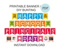 School Principal Day banner printable / Happy School Principals' Day banner / Principals Day banner / Principal day decor / Principal gifts product logo