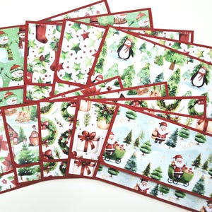 Geldumschlag Weihnachten 10er Set / Geldumschlag Weihnachten für Kinder / Geldumschlag Weihnachten / Geldhalter Urlaub Geldgeschenk
