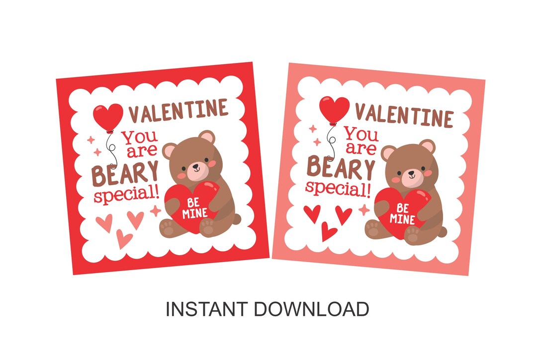 Printable Valentine Tags for Kids / Printable Valentine Tags for ...