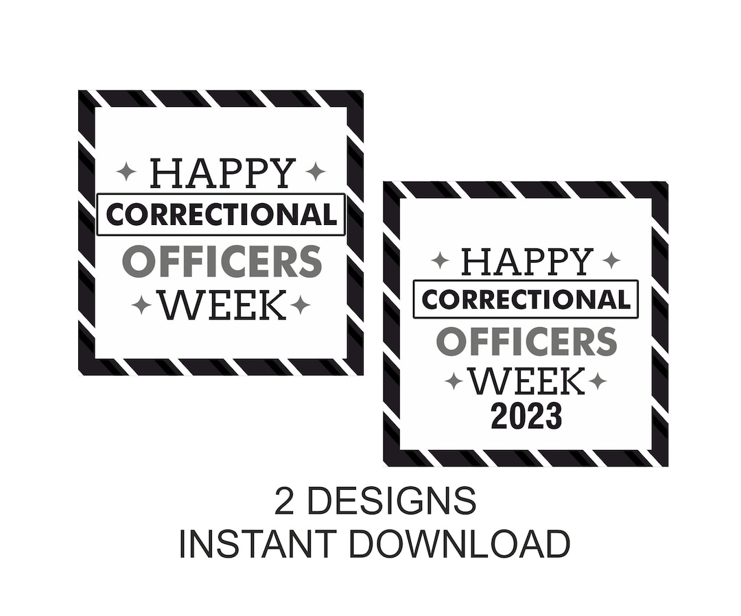 Correctional Officers Week Sticker Printable / Correctional Officer