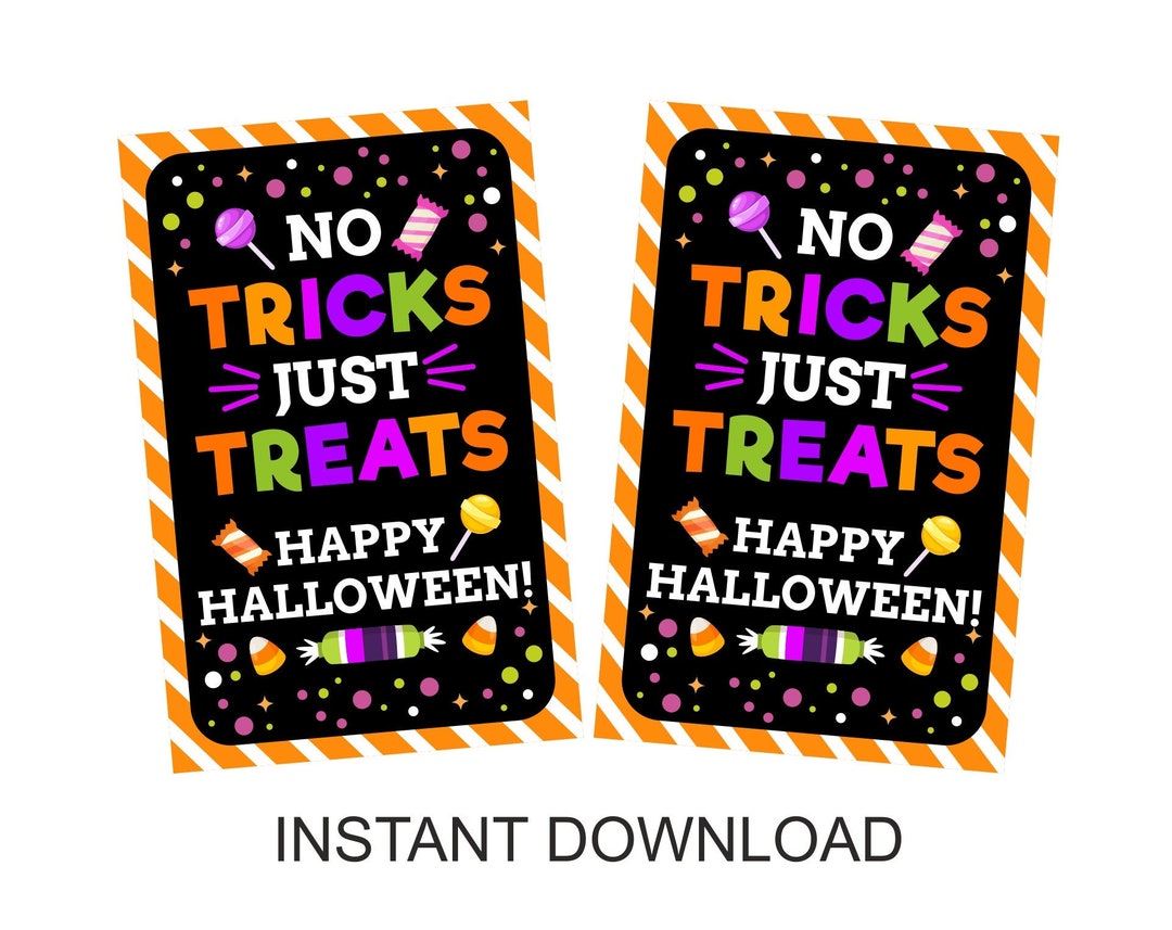 Halloween Gift Tags Printable Halloween Treat Tags No Tricks Just halloween-gift-tags-printable-halloween-treat-tags-no-tricks-just