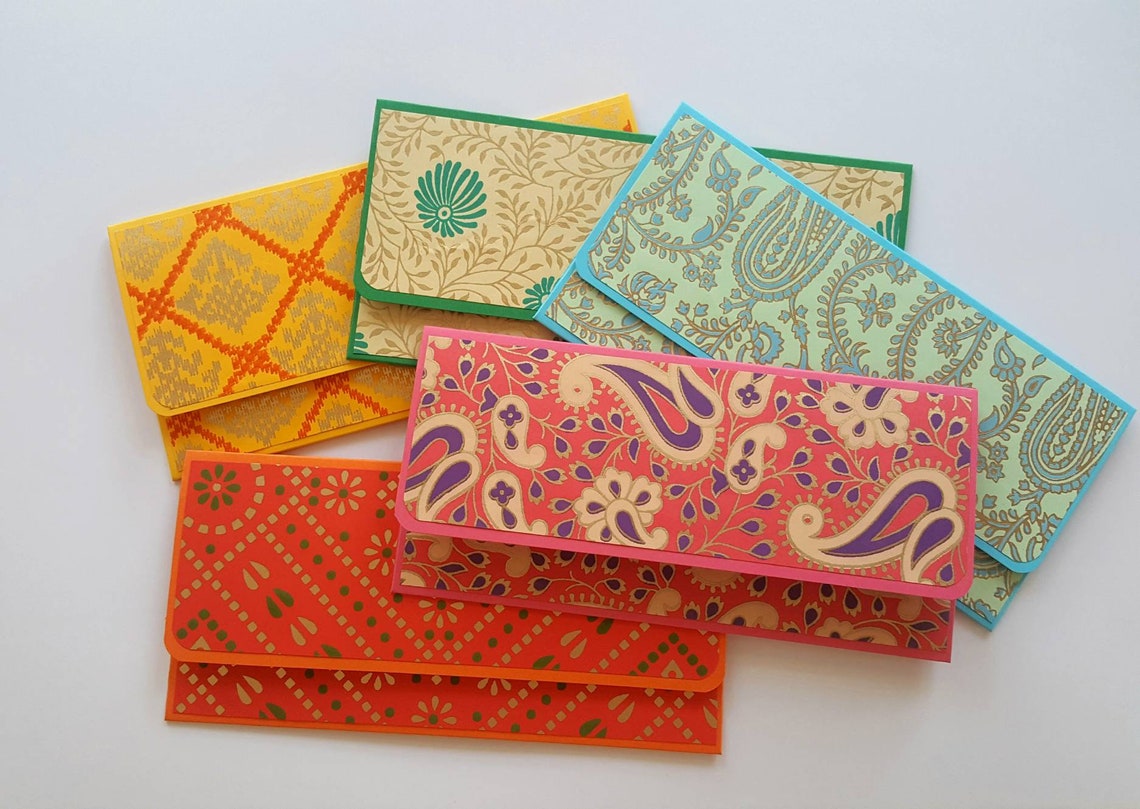 Money envelopes / Cash Envelopes / 10 color envelopes / set of Etsy