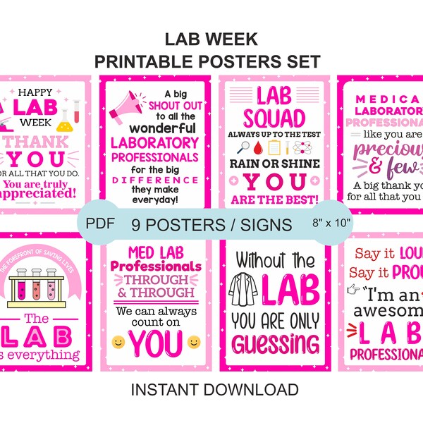Lab Week 2024 Printable Games - Etsy